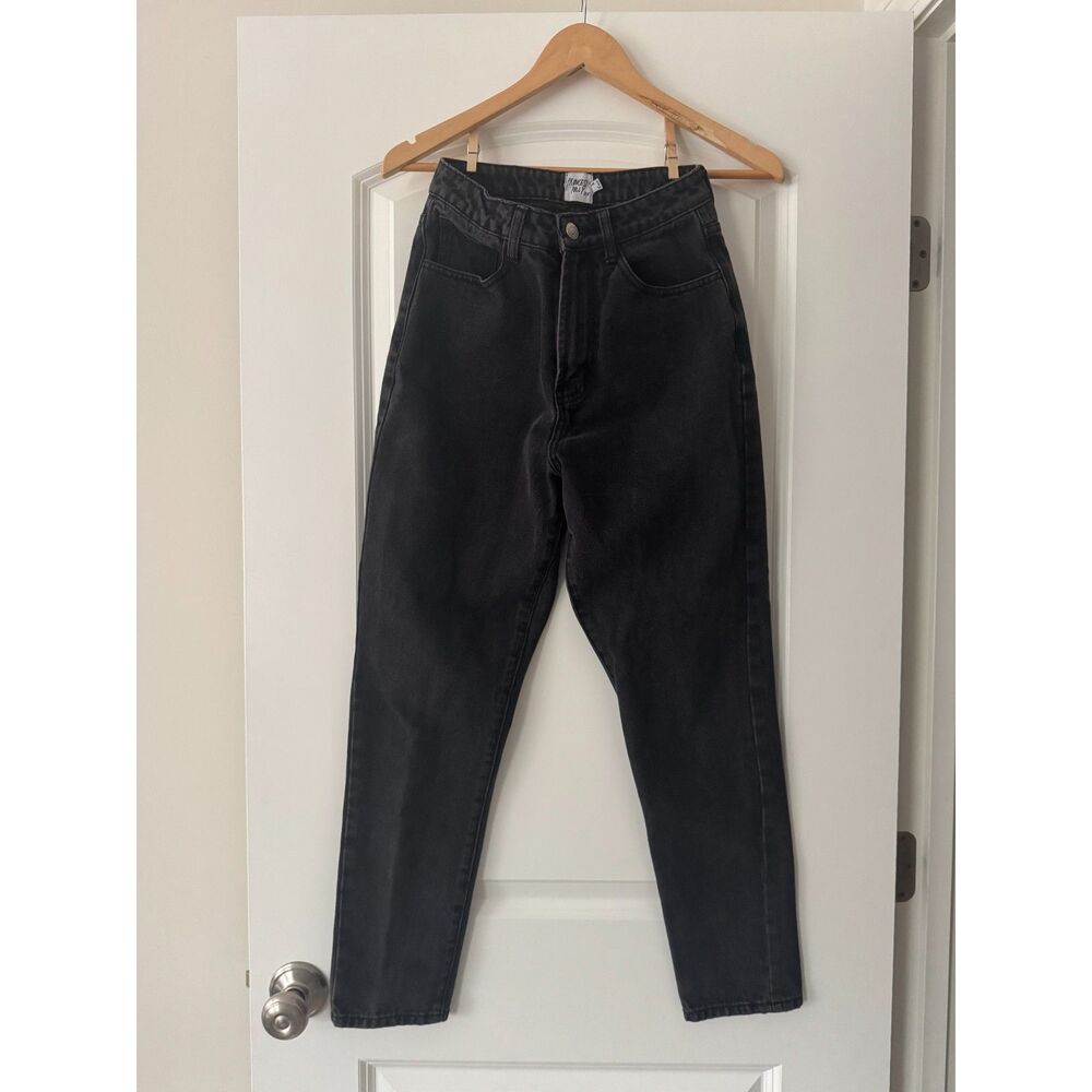 Princess Polly XX Black Wash High Rise Straight Leg Jeans Women's US 2 Denim